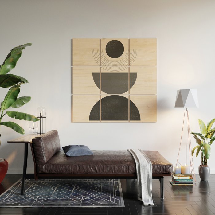 Geometric Shapes 18 Wood Wall Art Gallery Image 2