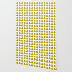 Clovers XIX Chartreuse Botanical Pattern Wallpaper Gallery Image 2