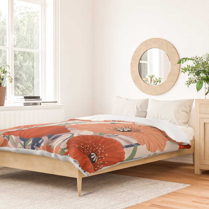Flower market Rome inspiration Duvet Cover Gallery Image 2