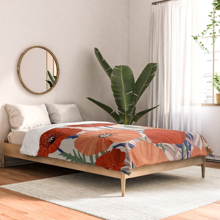 Flower market Rome inspiration Comforter Gallery Image 2
