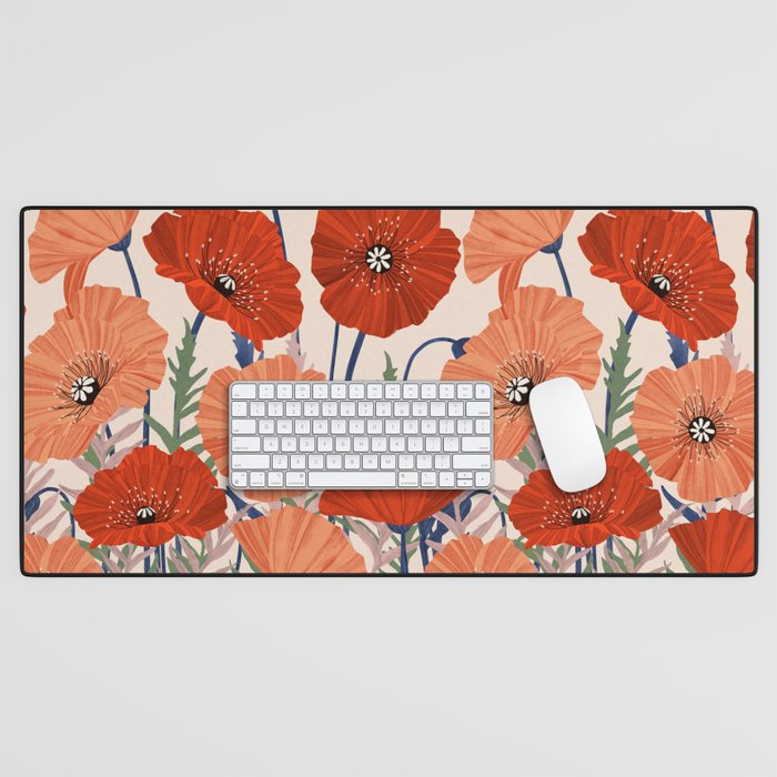 Flower market Rome inspiration Desk Mat Gallery Image 1