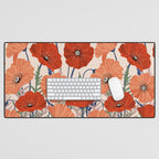 Flower market Rome inspiration Desk Mat Gallery Image 1