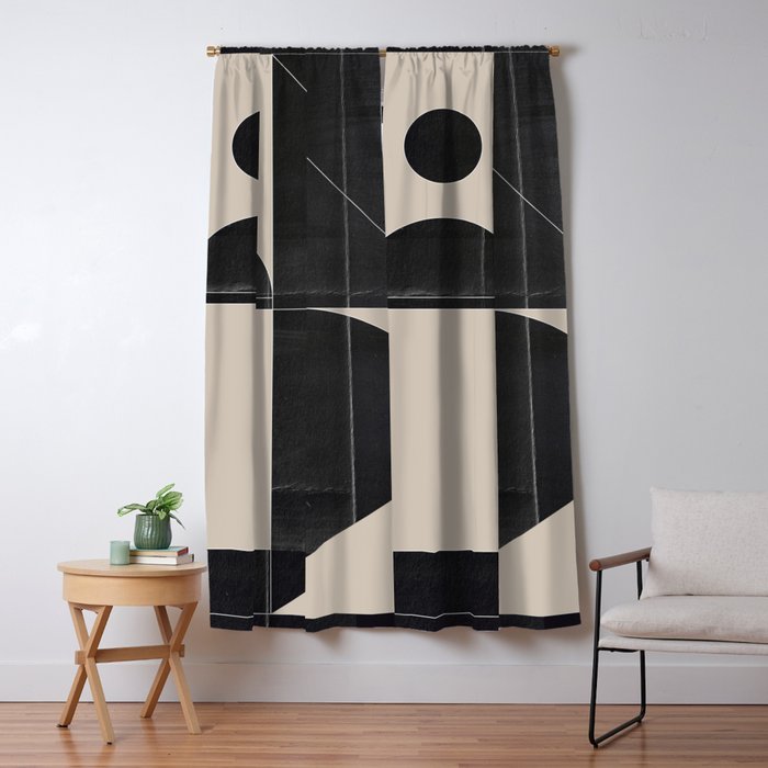 Minimal Geometric Shapes 214 Window Curtain Gallery Image 5