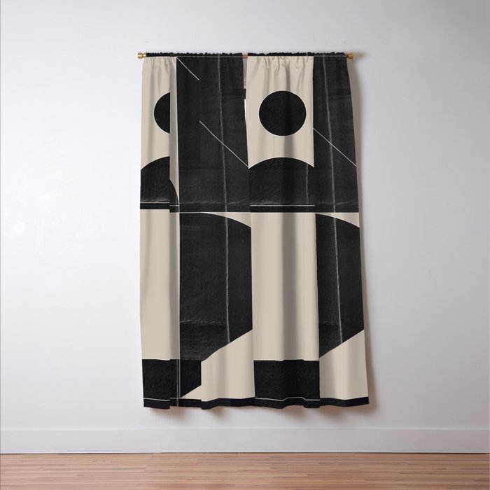 Minimal Geometric Shapes 214 Window Curtain Gallery Image 3