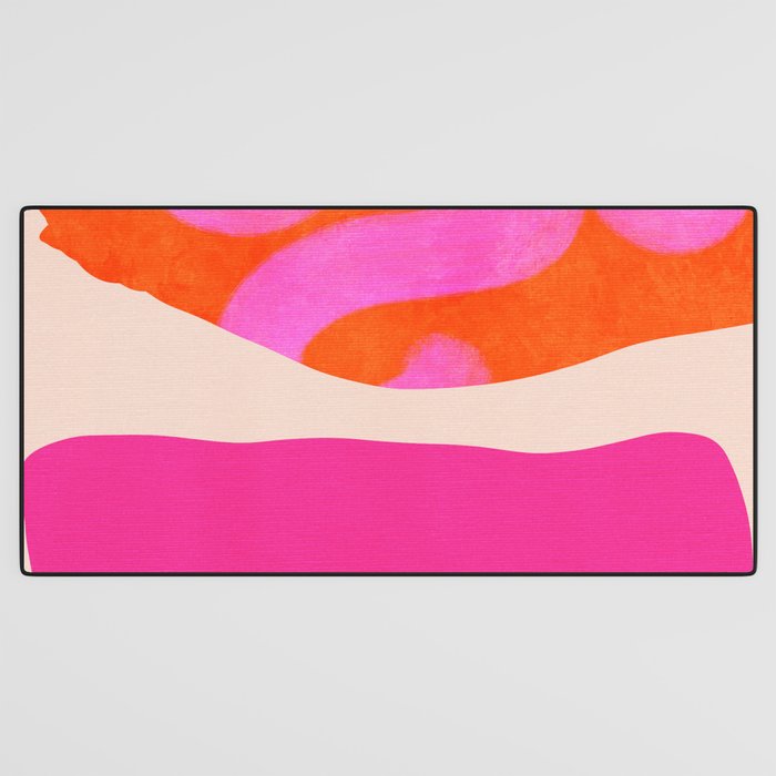 relations II -shapes minimal painting abstract Desk Mat Gallery Image 3