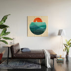 Deep blue ocean Wood Wall Art Gallery Image 2