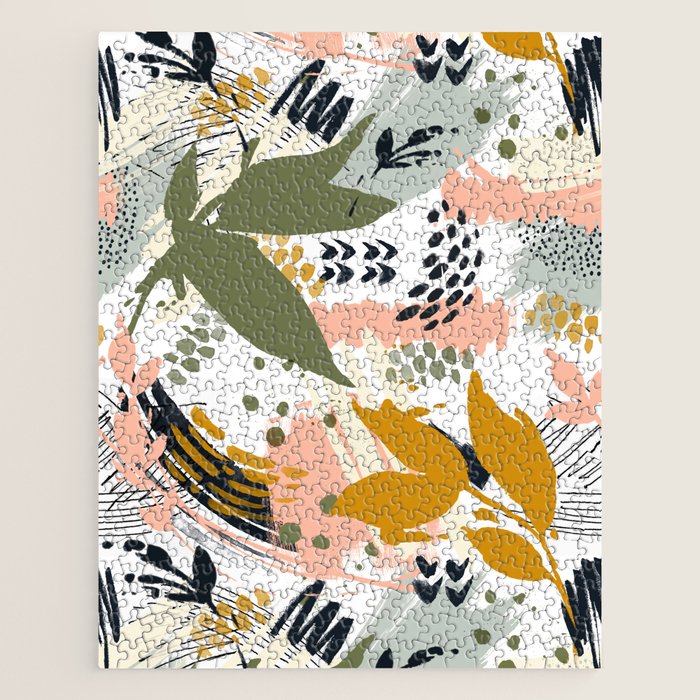 Abstract strokes still life Jigsaw Puzzle Gallery Image 1