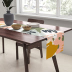 Abstract strokes still life Table Runner Gallery Image 2