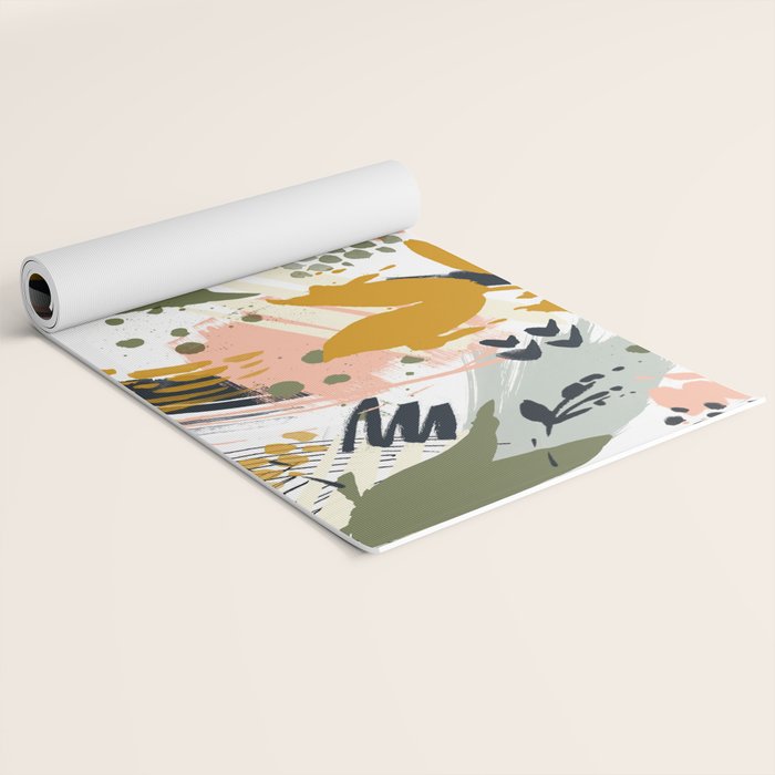 Abstract strokes still life Yoga Mat Gallery Image 2