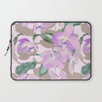 Lovely lilac exotic flowers L Laptop Sleeve Gallery Image 1
