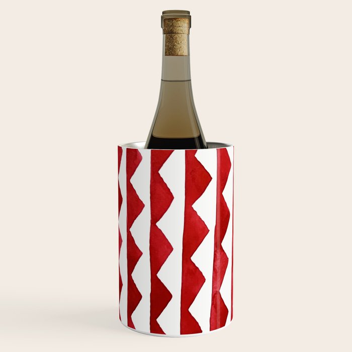 Red Triangle Lines Wine Chiller Gallery Image 2