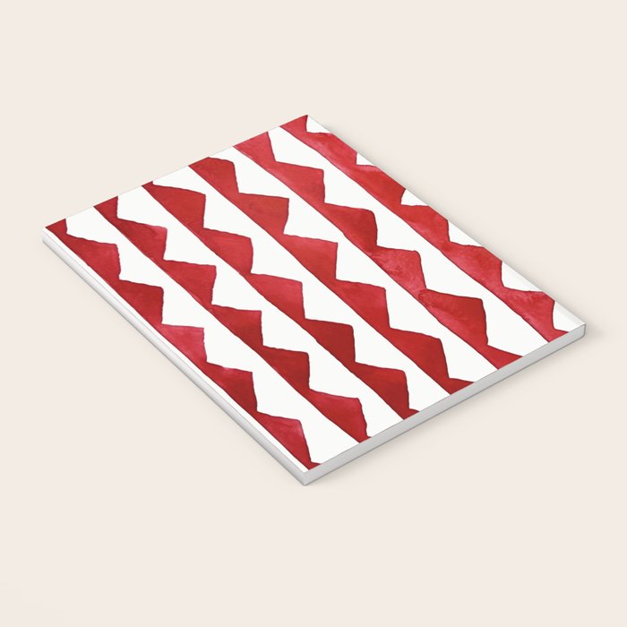 Red Triangle Lines Notebook Gallery Image 3