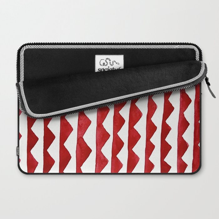Red Triangle Lines Laptop Sleeve Gallery Image 2