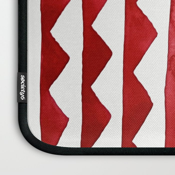 Red Triangle Lines Laptop Sleeve Gallery Image 3