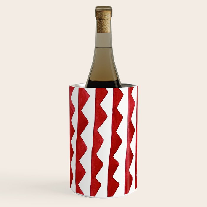 Red Triangle Lines Wine Chiller Gallery Image 3