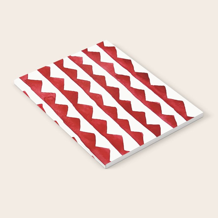 Red Triangle Lines Notebook Gallery Image 2