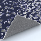 Floating Confetti - Navy Blue and Silver Rug Gallery Image 4