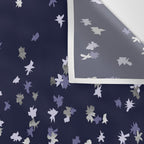 Floating Confetti - Navy Blue and Silver Wall Tapestry Gallery Image 3