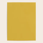 Light Mustard Yellow Solid Colour Poster Gallery Image 4