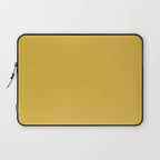 Light Mustard Yellow Solid Colour Laptop Sleeve Gallery Image 1