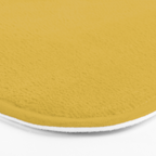 Light Mustard Yellow Solid Colour Bath Mat Gallery Image 3