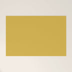 Light Mustard Yellow Solid Colour Welcome Mat Gallery Image 1
