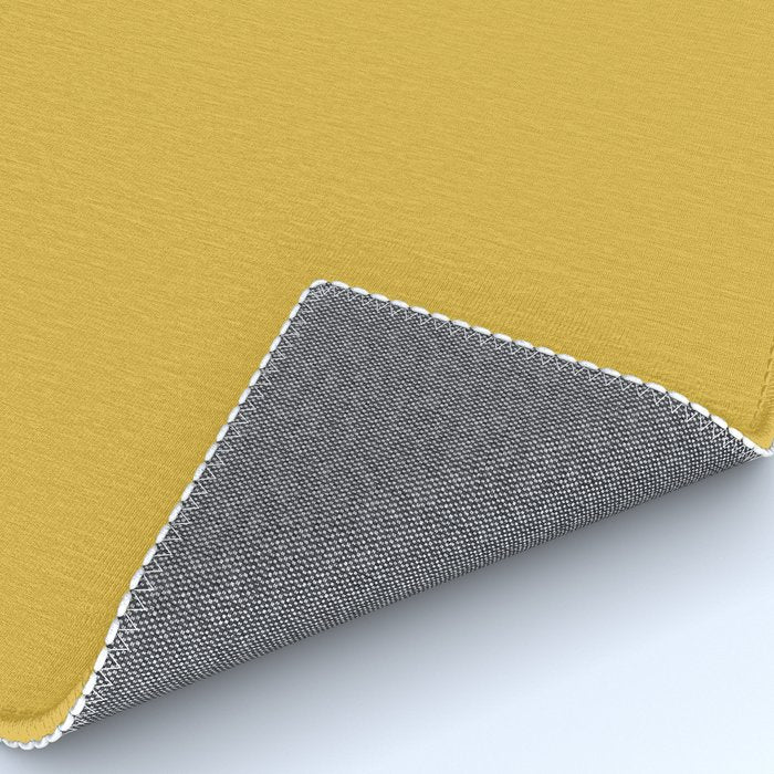 Light Mustard Yellow Solid Colour Rug Gallery Image 4