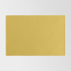 Light Mustard Yellow Solid Colour Rug Gallery Image 2