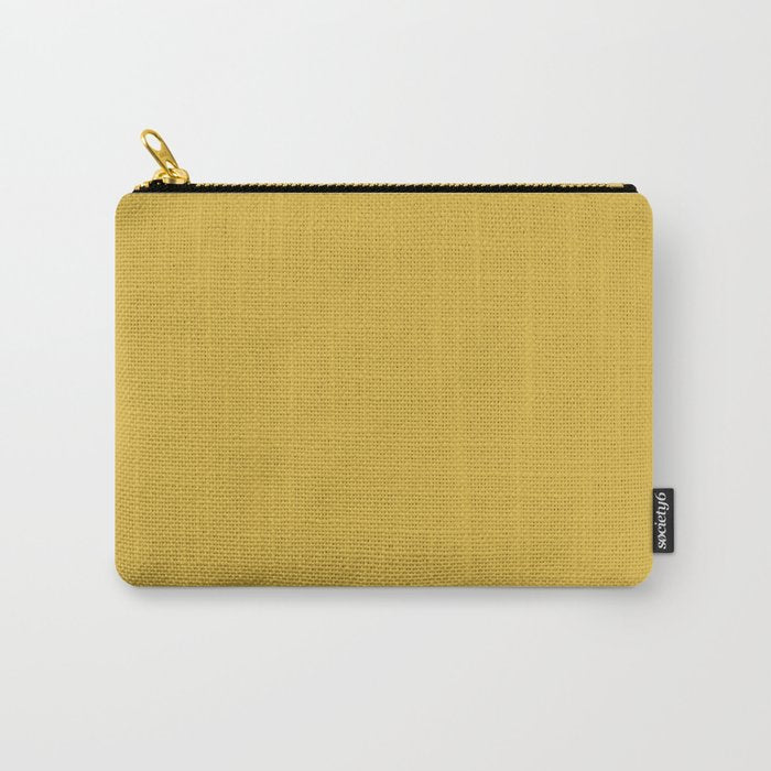 Light Mustard Yellow Solid Colour Carry All Pouch Gallery Image 1