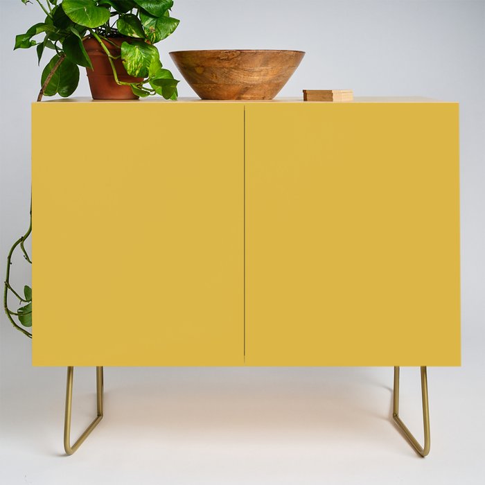 Light Mustard Yellow Solid Colour Credenza Gallery Image 1
