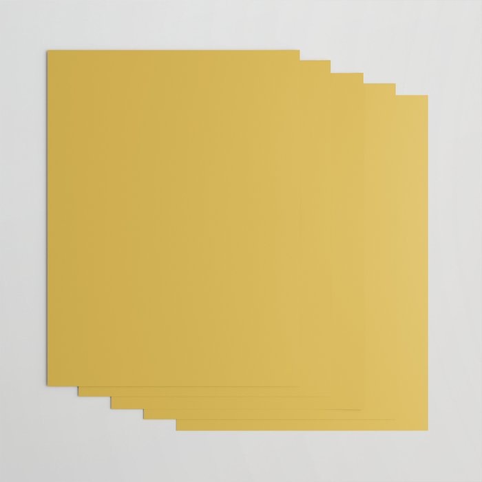 Light Mustard Yellow Solid Colour Wrapping Paper Gallery Image 3