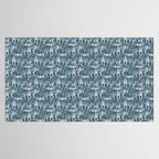 Family of Tigers (Monochrome)  Tablecloth Gallery Image 2