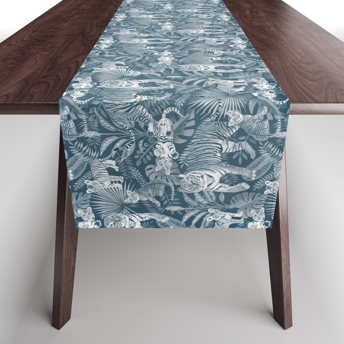 Family of Tigers (Monochrome)  Table Runner Gallery Image 1