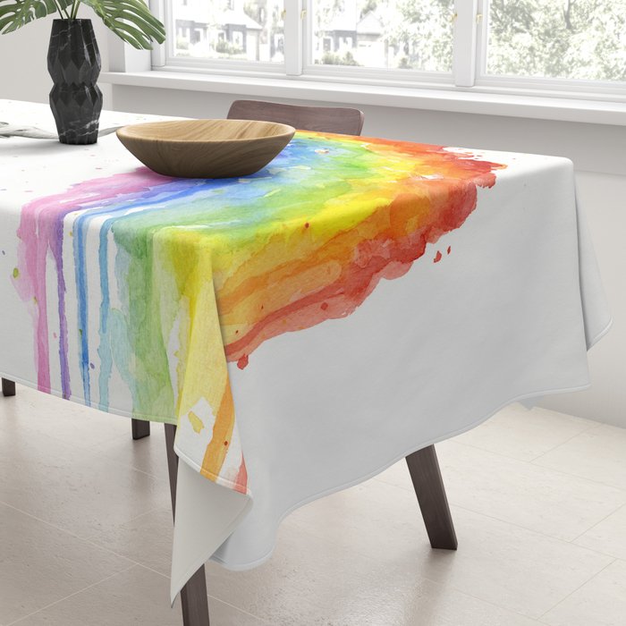 Rainbow Baby Elephant Tablecloth Gallery Image 3