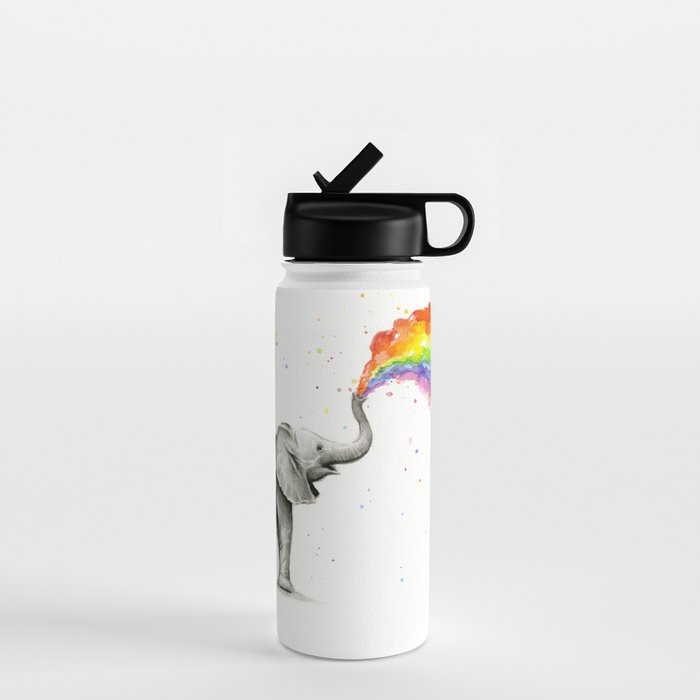 Rainbow Baby Elephant Water Bottle Gallery Image 1
