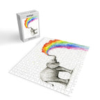 Rainbow Baby Elephant Jigsaw Puzzle Gallery Image 2