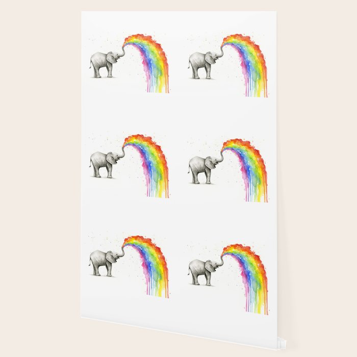 Rainbow Baby Elephant Wallpaper Gallery Image 2