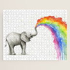 Rainbow Baby Elephant Jigsaw Puzzle Gallery Image 1
