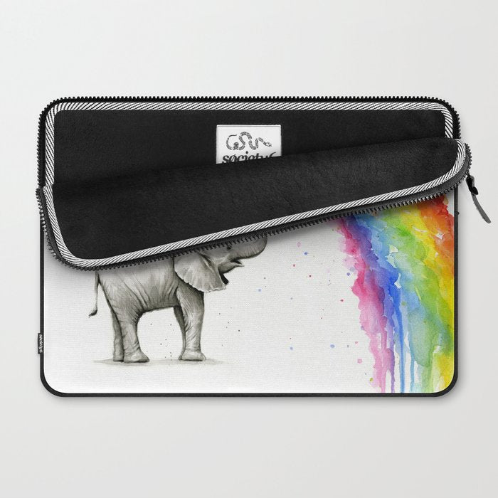 Rainbow Baby Elephant Laptop Sleeve Gallery Image 2
