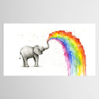Rainbow Baby Elephant Tablecloth Gallery Image 2
