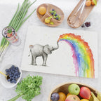 Rainbow Baby Elephant Cutting Board Gallery Image 2