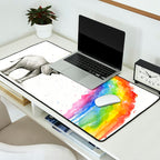Rainbow Baby Elephant Desk Mat Gallery Image 2