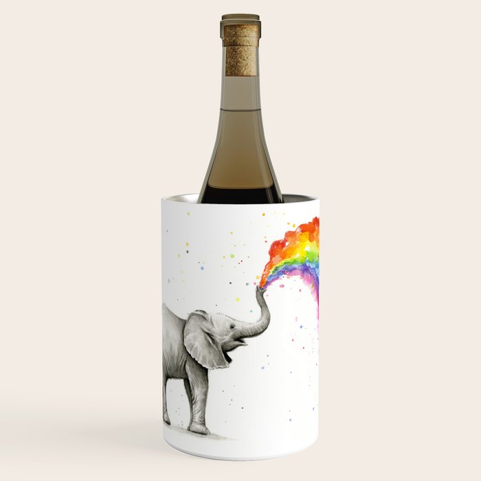 Rainbow Baby Elephant Wine Chiller Gallery Image 1
