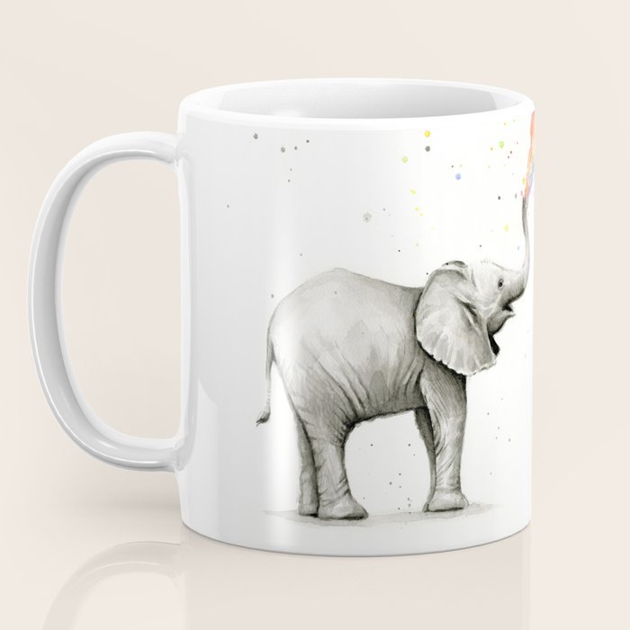 Rainbow Baby Elephant Coffee Mug Gallery Image 3