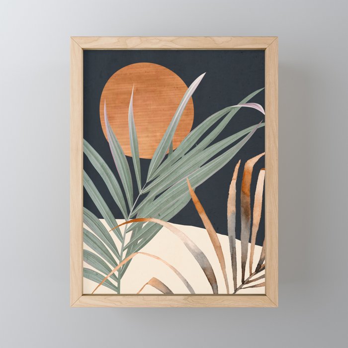 Abstract Art Tropical Leaves 120 Mini Art Print Gallery Image 1