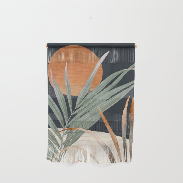 Abstract Art Tropical Leaves 120 Wall Hanging Gallery Image 1