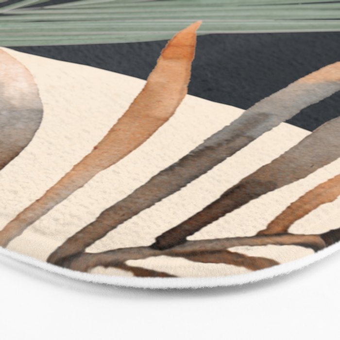 Abstract Art Tropical Leaves 120 Bath Mat Gallery Image 3
