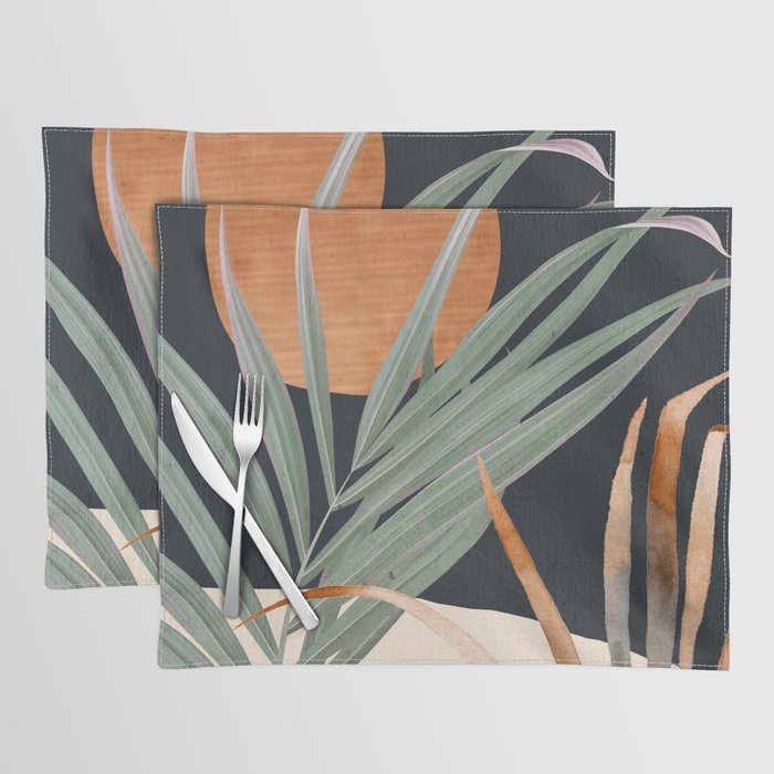 Abstract Art Tropical Leaves 120 Placemat Gallery Image 1