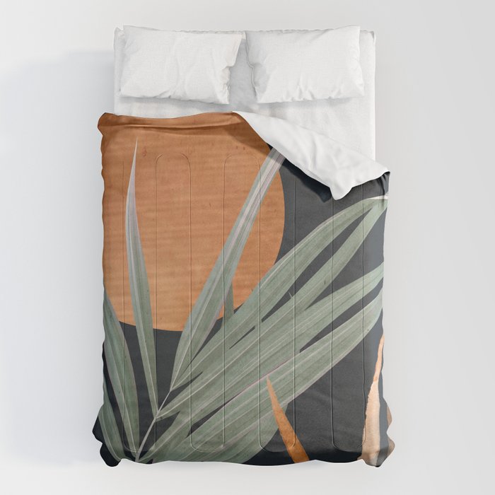 Abstract Art Tropical Leaves 120 Comforter Gallery Image 6