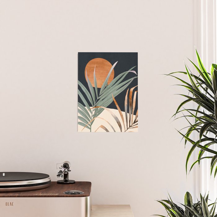 Abstract Art Tropical Leaves 120 Poster Gallery Image 2